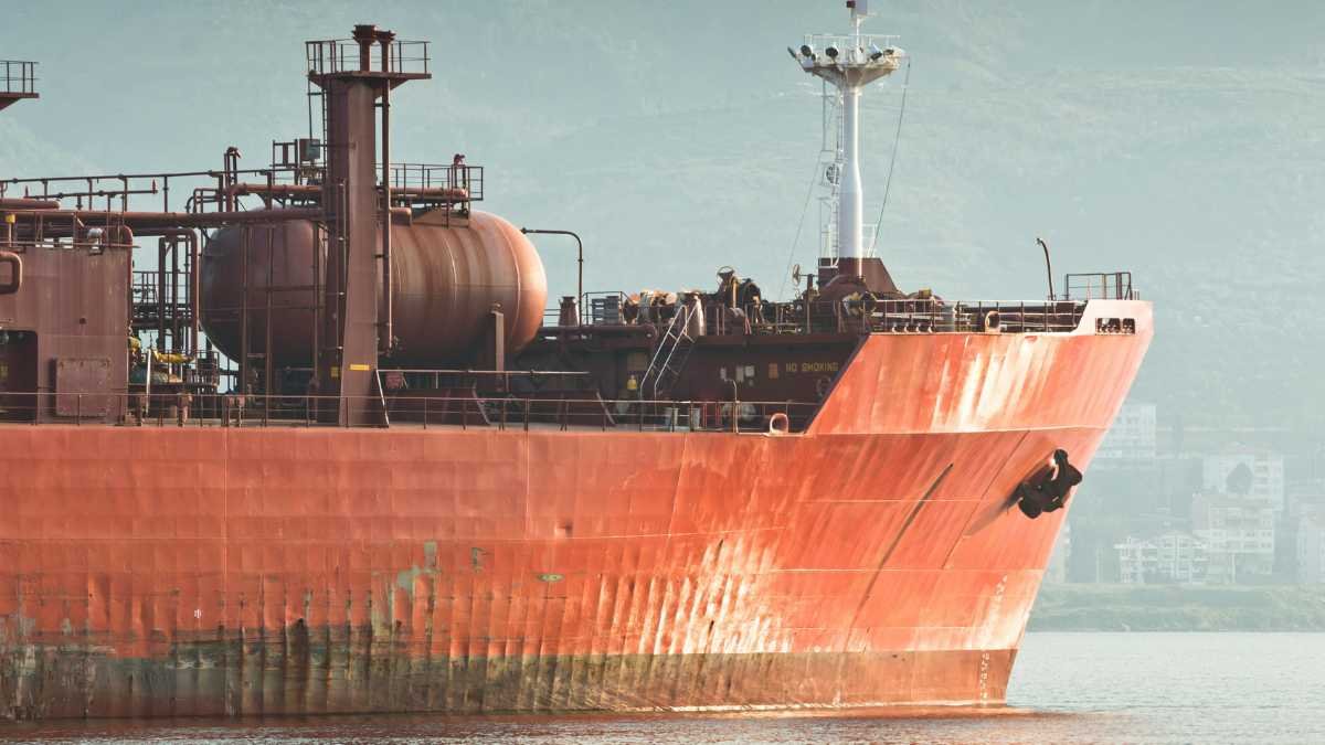 Aging oil tanker