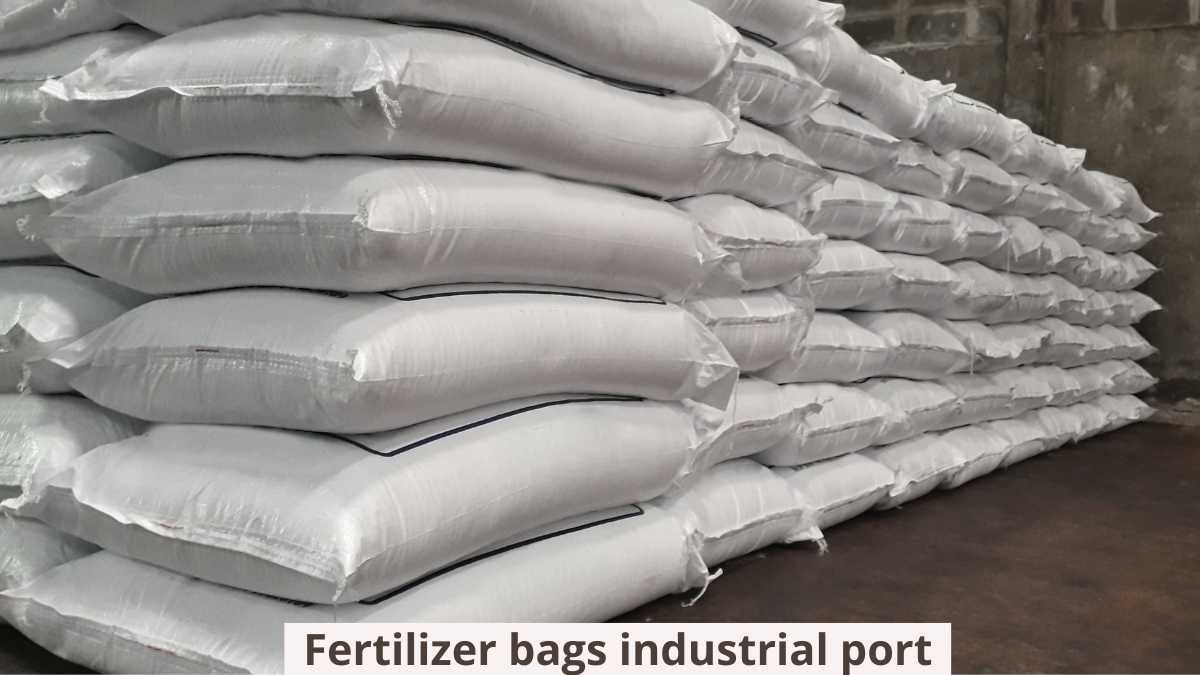 Fertilizer bags industrial port