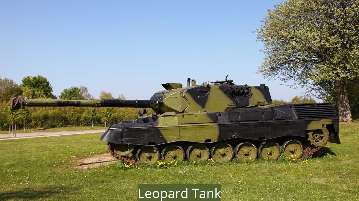 German army Leopard Tank standing