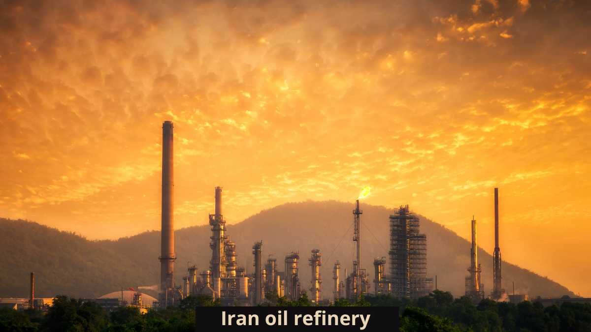 Iran oil refinery aerial