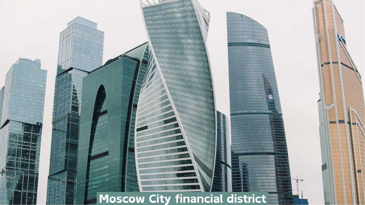 Moscow City financial district