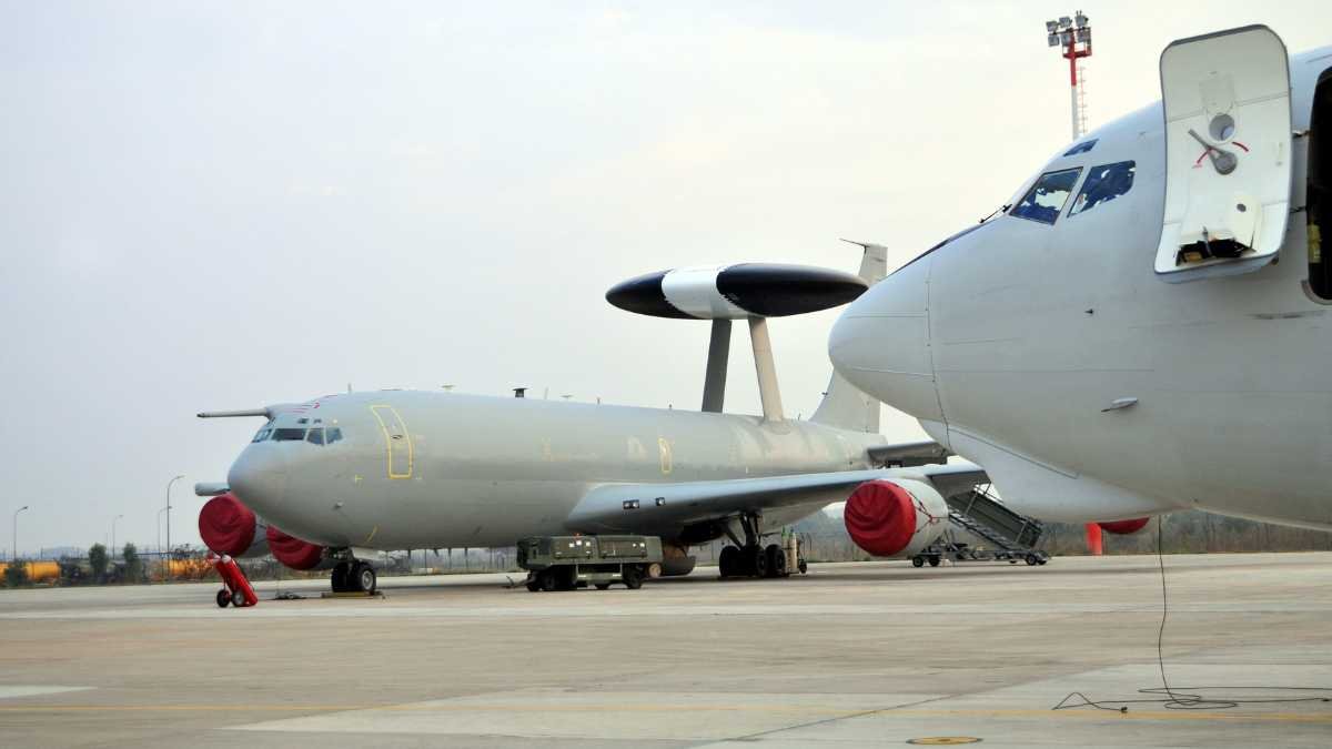 NATO AWACS aircraft at Airport