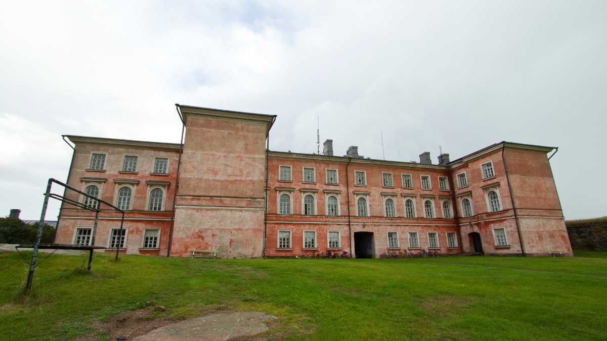 Old building of the Finnish army on Suomenlinna, Finland