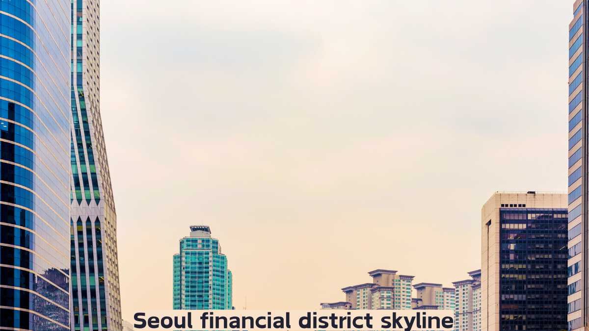 Seoul financial district skyline