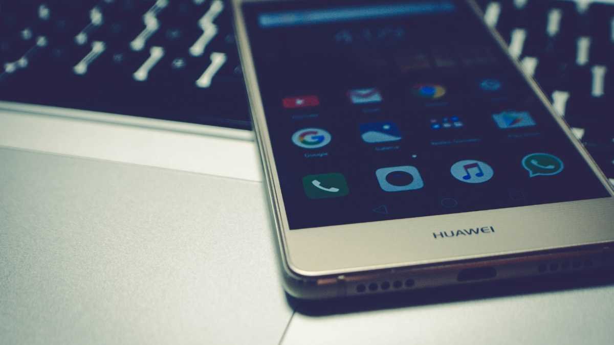White Huawei Smartphone