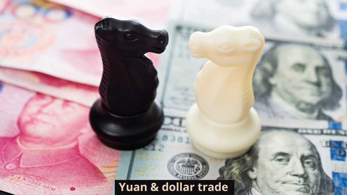 Yuan dollar trade concept
