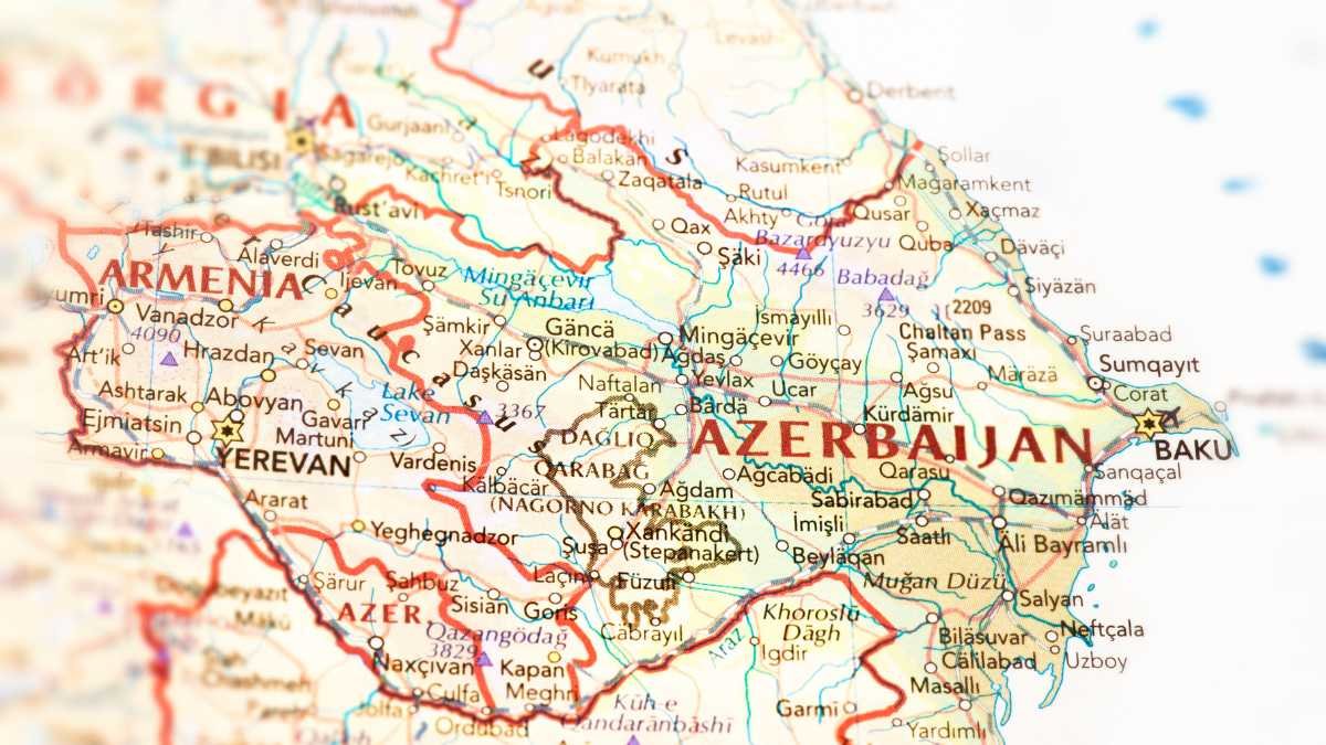 Azerbaijan Georgia Turkey map