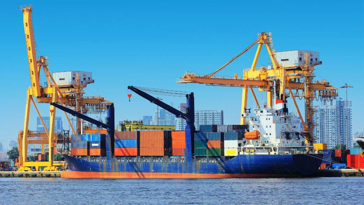 Cargo port cranes