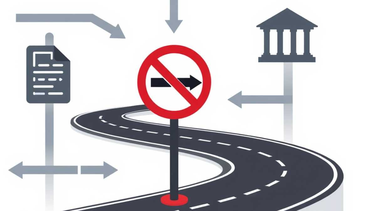 WTO appeal process ending at a dead end road sign