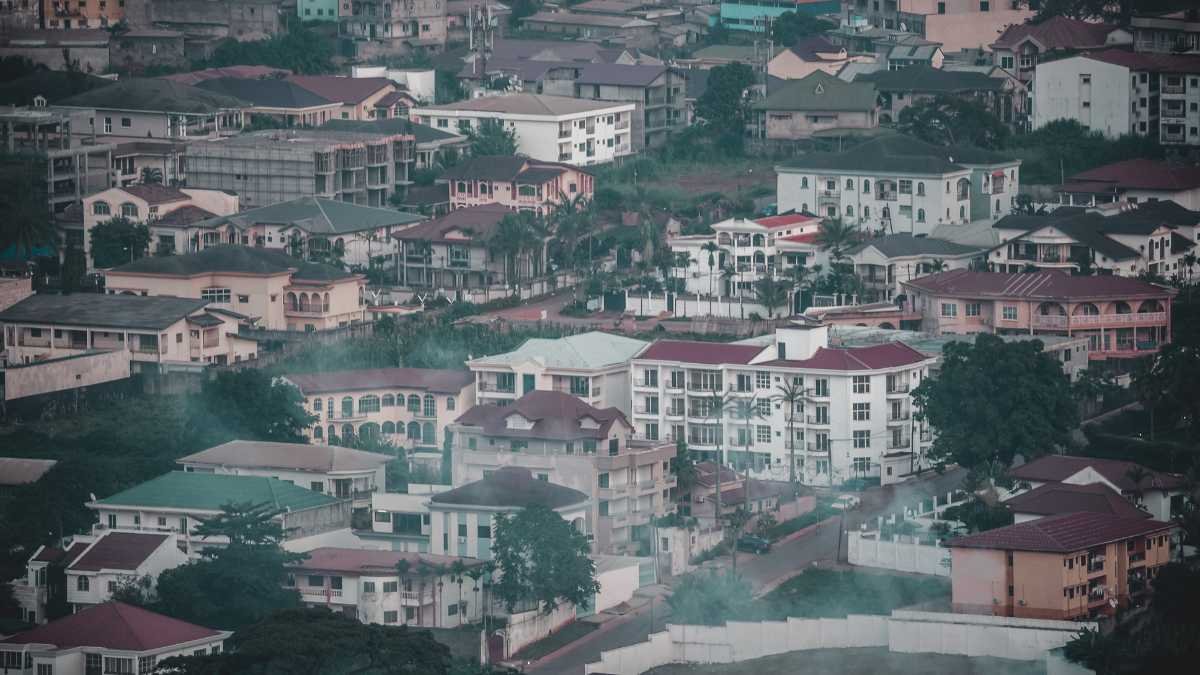 Yaounde city skyline