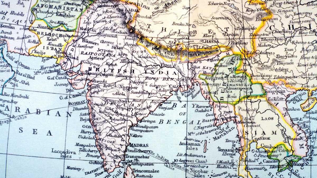 british india historical map