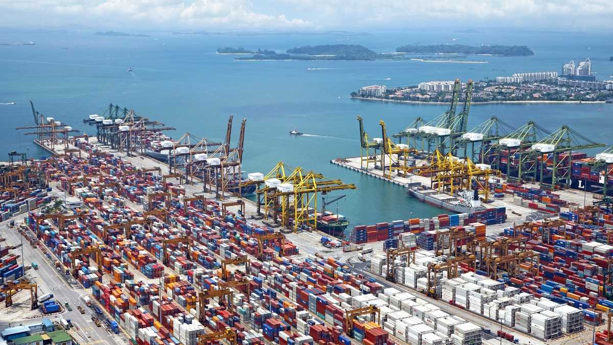 container port aerial